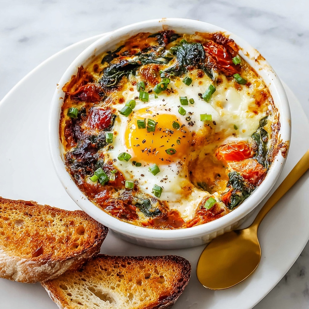 Baked Feta Eggs Recipe - Recipe Image