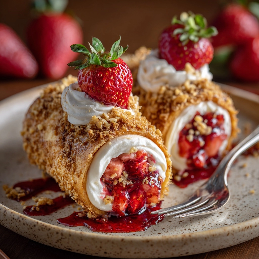 Strawberry Crunch Cheesecake Tacos Recipe - Recipe Image