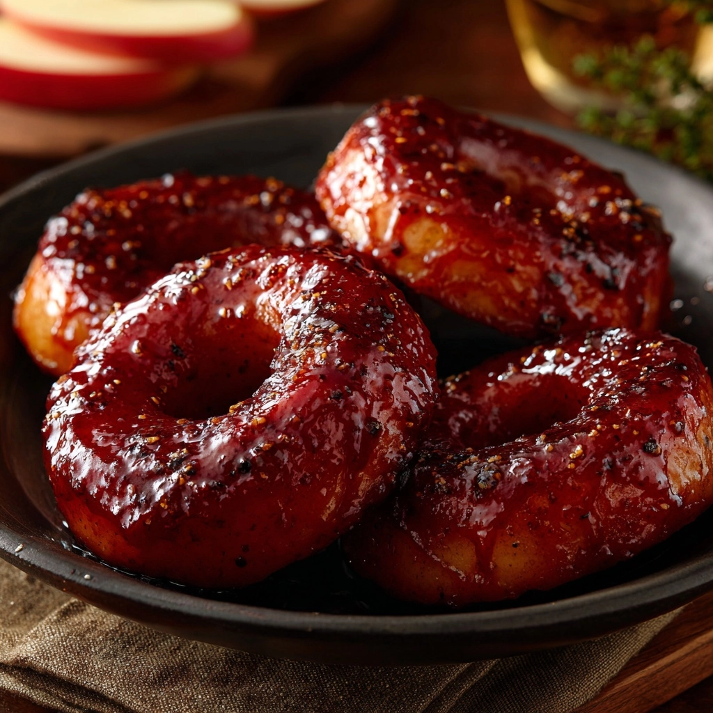 Old-Fashioned Red Cinnamon Apple Rings Recipe - Recipe Image