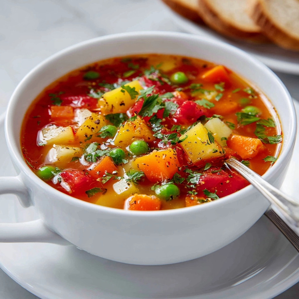 Easy Vegetable Soup Recipe for a Healthy Meal Recipe - Recipe Image
