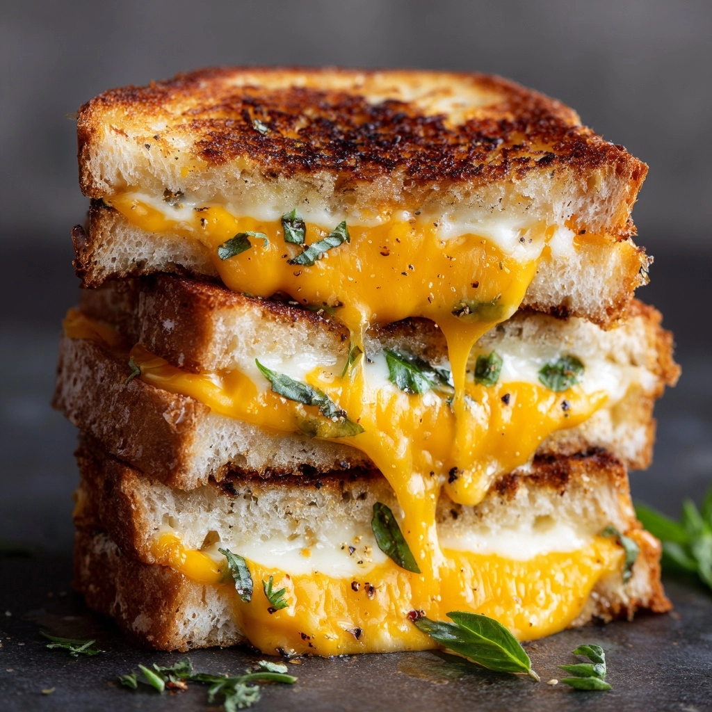 Honey Peach White Cheddar Grilled Cheese Recipe - Recipe Image