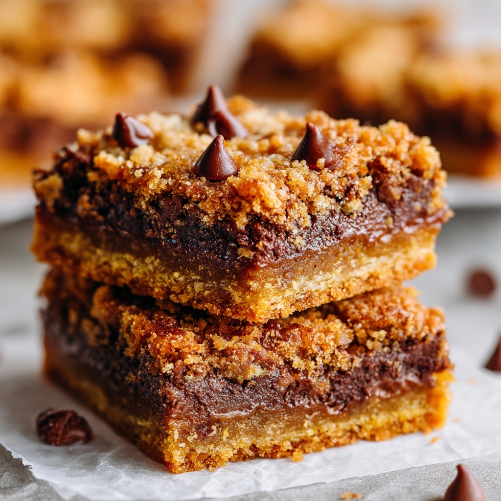 Easy Peanut Butter Chocolate Chip Bars Recipe - Recipe Image