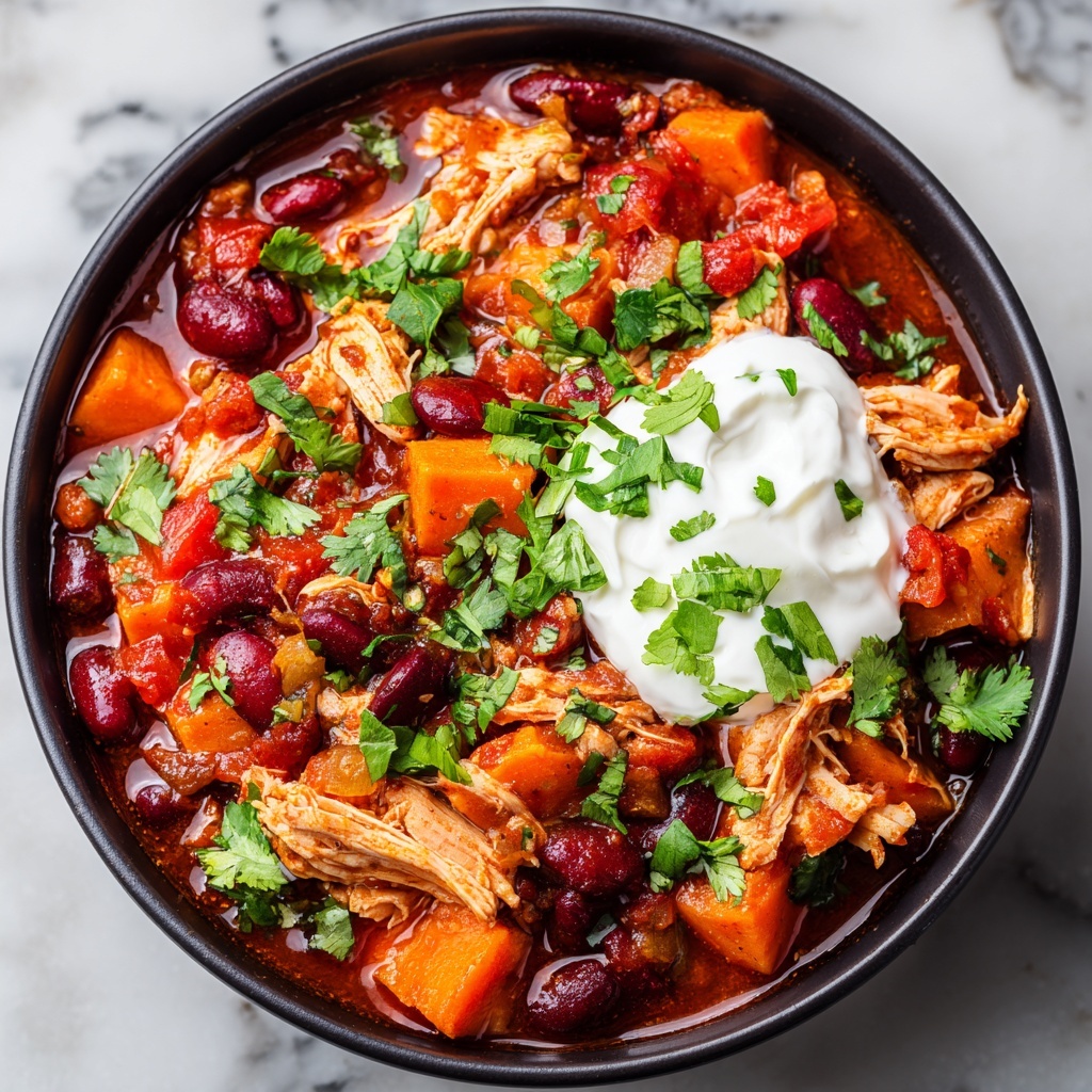 Slow Cooker Chicken and Sweet Potato Chili Recipe - Recipe Image