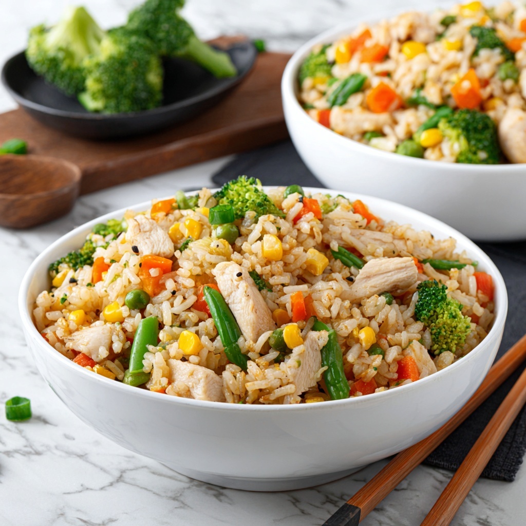 Chicken and Vegetable Fried Rice Recipe - Recipe Image