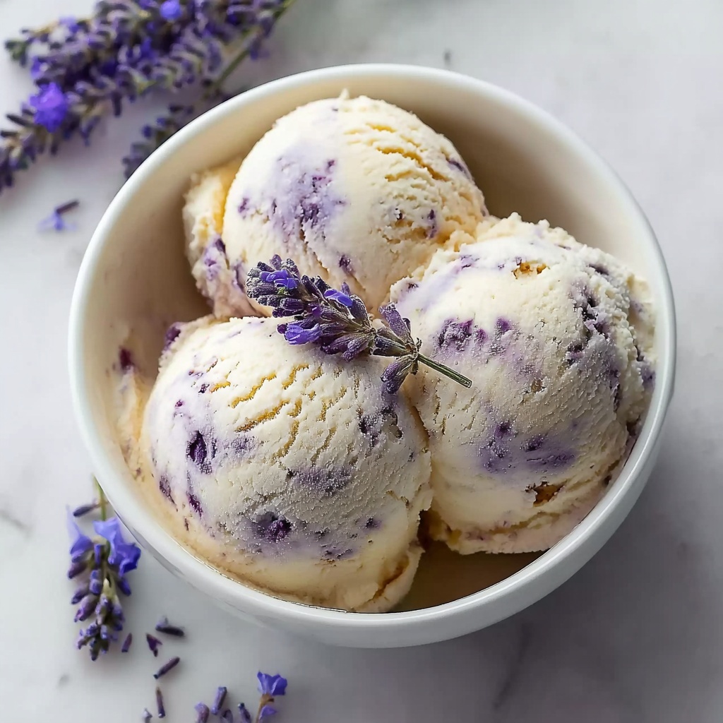 Honey Lavender Ice Cream Recipe - Recipe Image