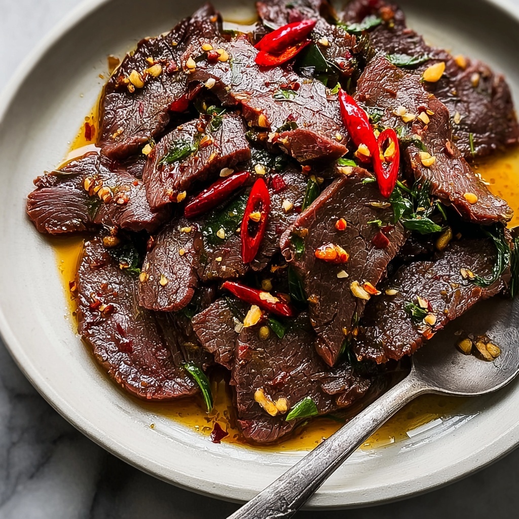 Thai Hot and Spicy Beef Recipe - Recipe Image