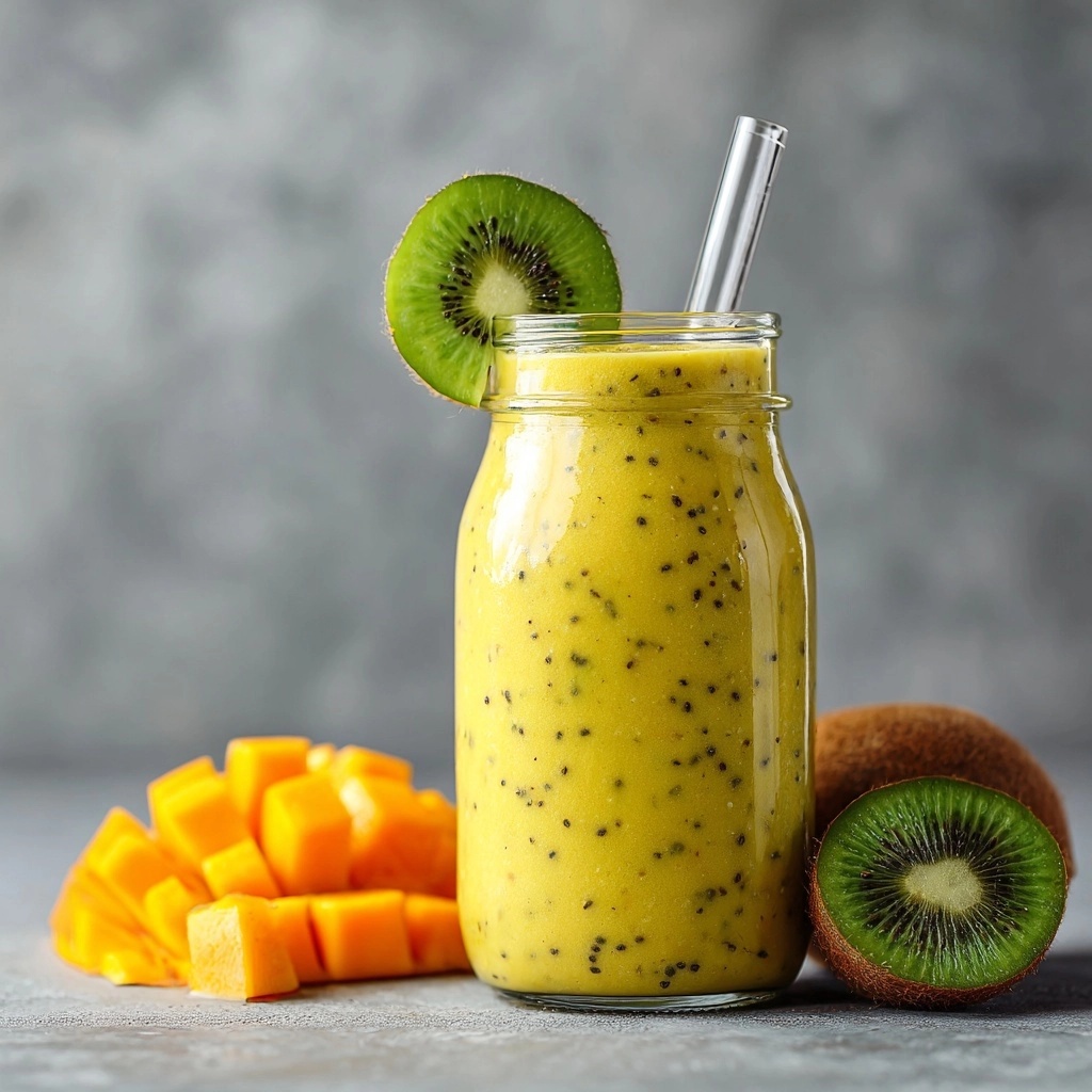 Mango Kiwi Smoothie Recipe - Recipe Image