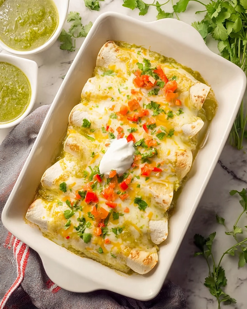 Salsa Verde Chicken Enchiladas Recipe - Recipe Image