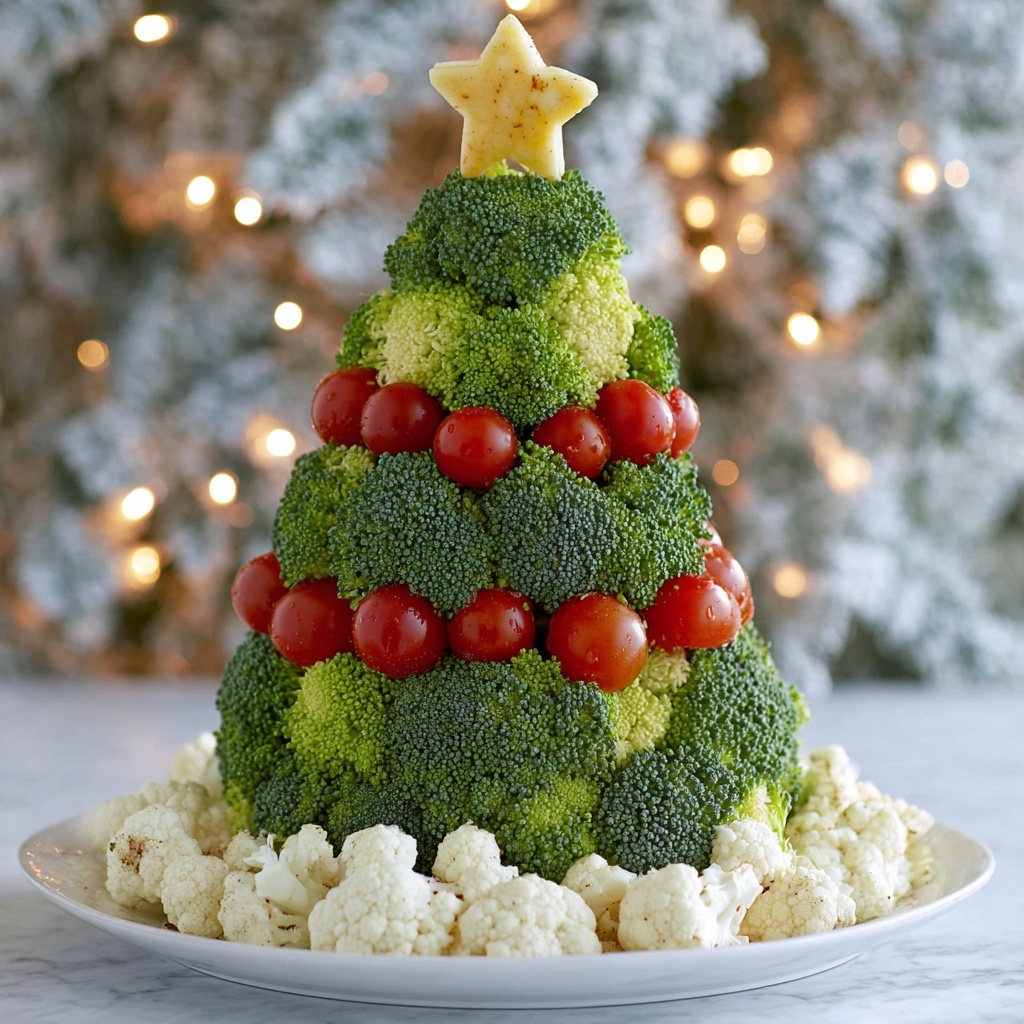 Vegetable Christmas Tree Recipe - Recipe Image