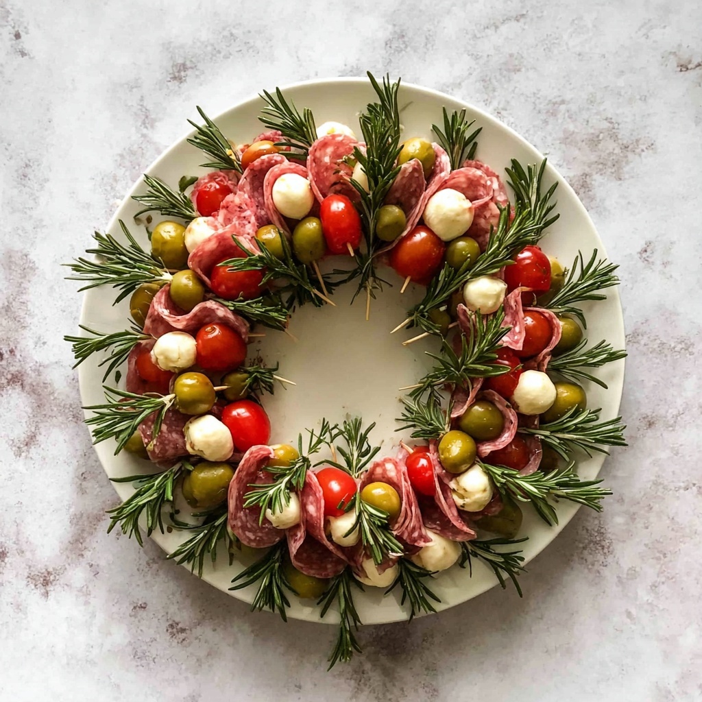 Christmas Antipasto Wreath Recipe - Recipe Image
