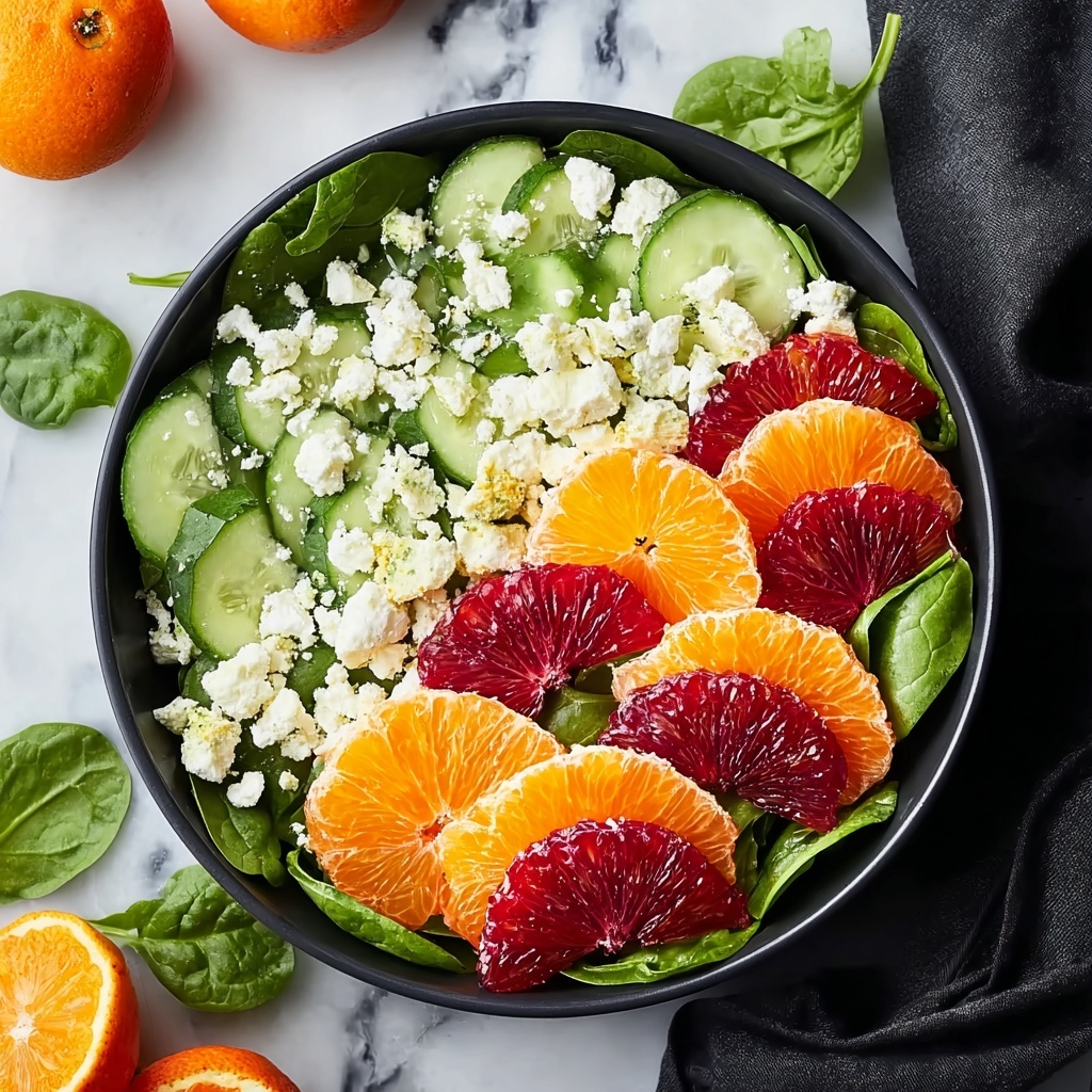 Mandarin Orange Salad with Feta and Almonds Recipe - Recipe Image