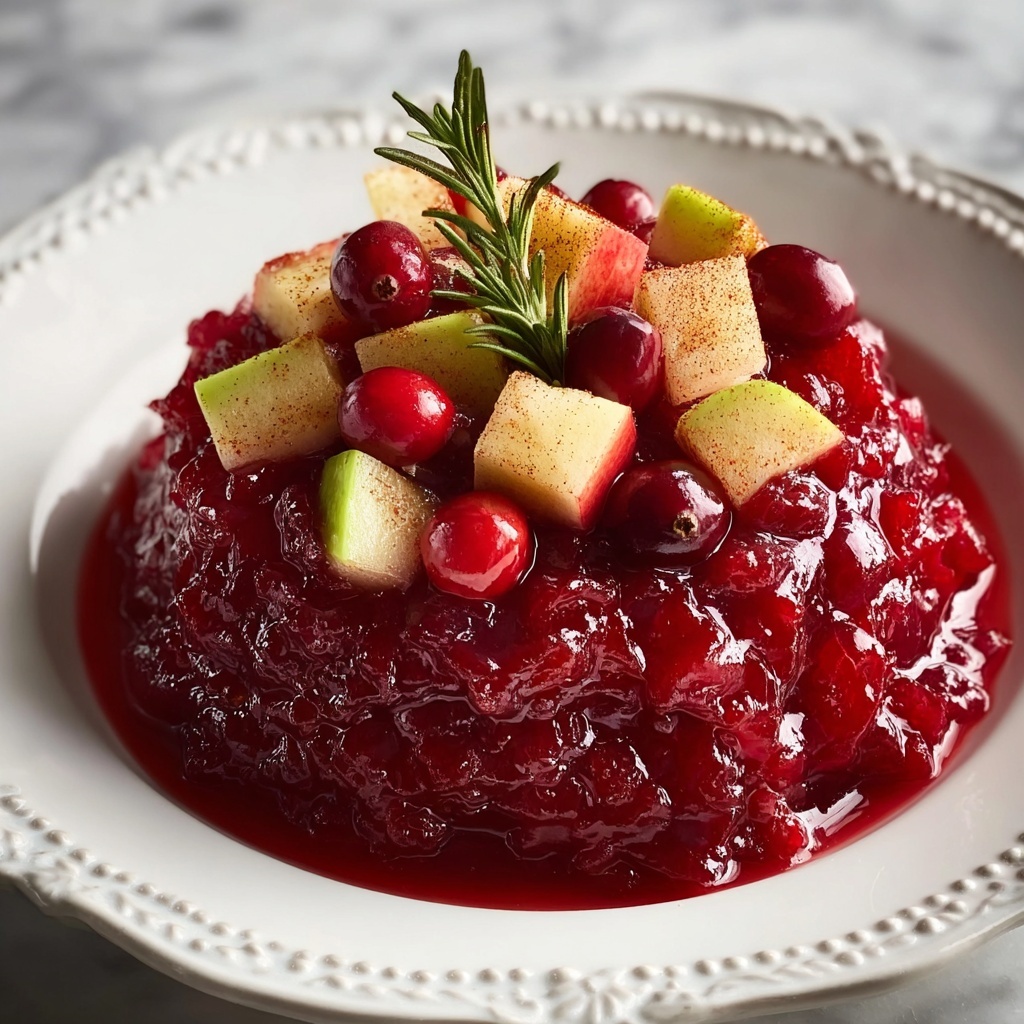 Crockpot Christmas Cranberry-Strawberry Spiced Jam Recipe - Recipe Image