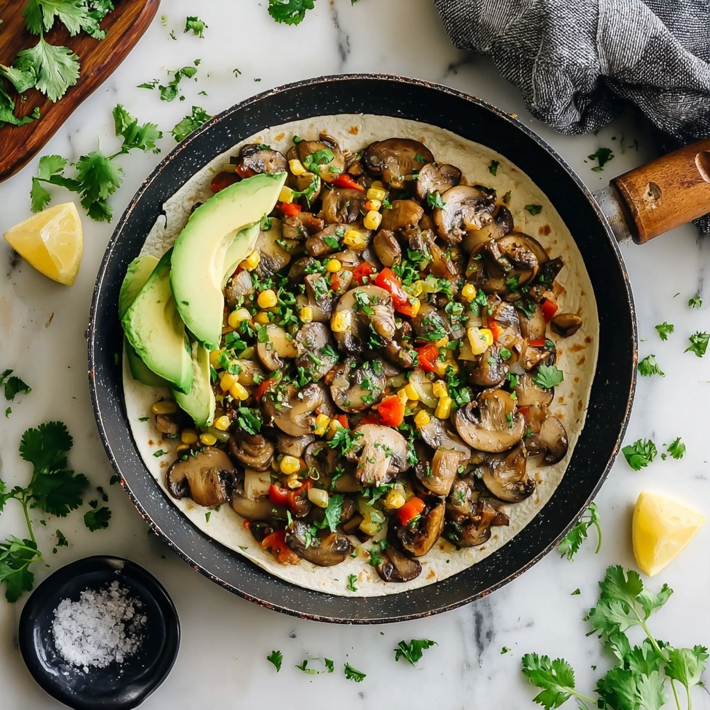 Mushroom Tacos with Feta, Cilantro, and Avocado Recipe - Recipe Image