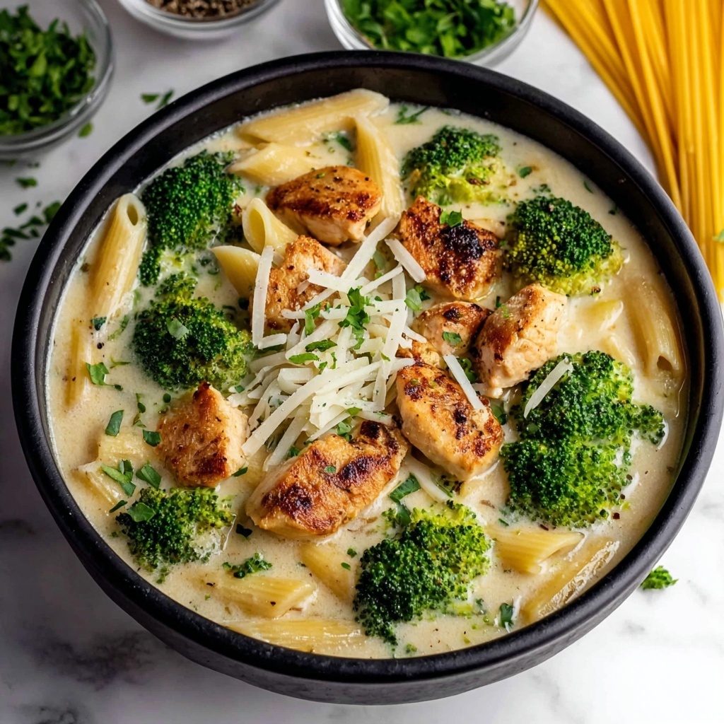 Creamy Broccoli and Chicken Penne Recipe - Recipe Image