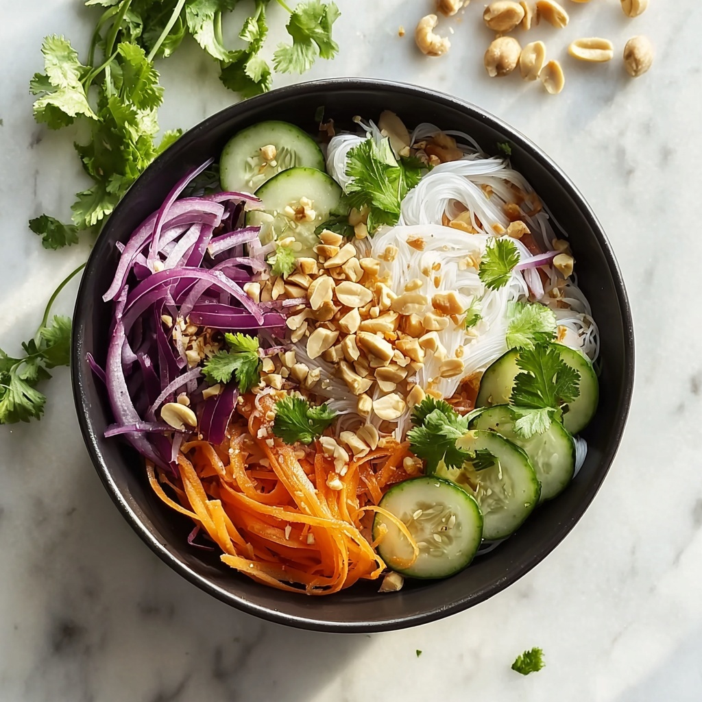 Spring Roll Salad with Peanut Dressing Recipe - Recipe Image