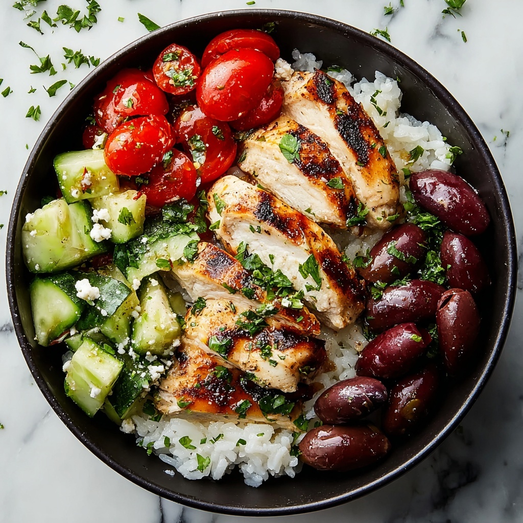 Low-Carb Greek Chicken Bowls Recipe - Recipe Image