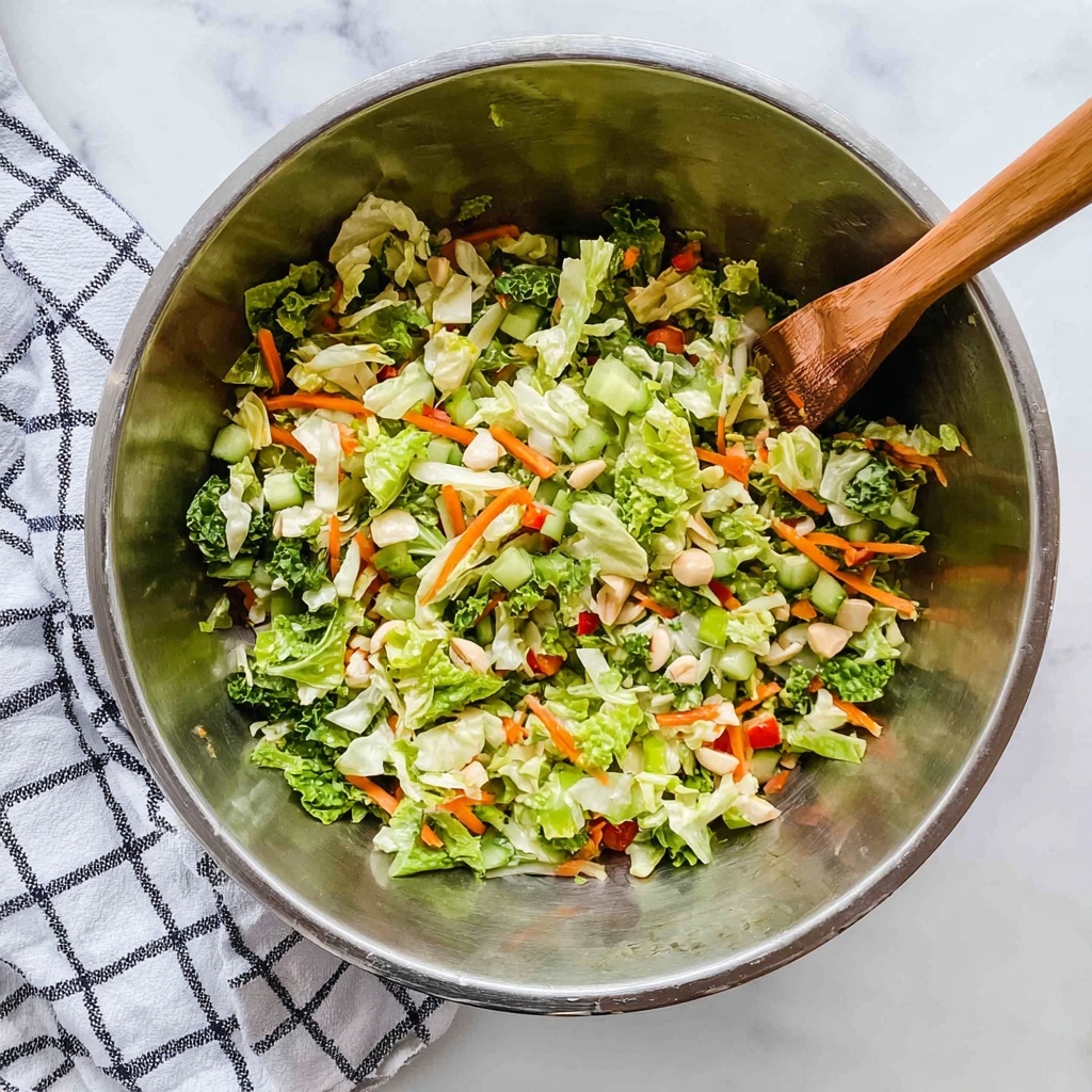 Savoy Cabbage Salad with Toasted Nuts and Ginger-Lime Dressing Recipe - Recipe Image