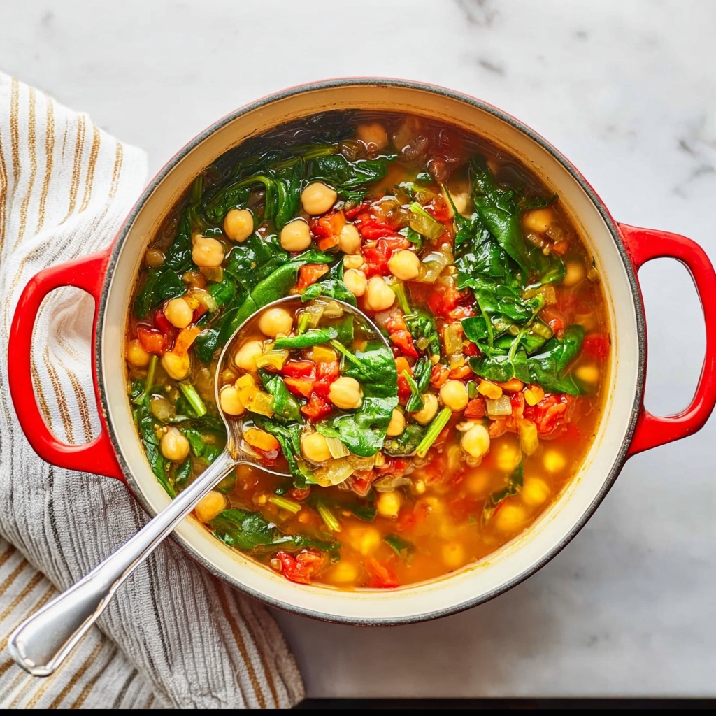 Creamy Chickpea Stew with Vegetables and Herbs Recipe - Recipe Image