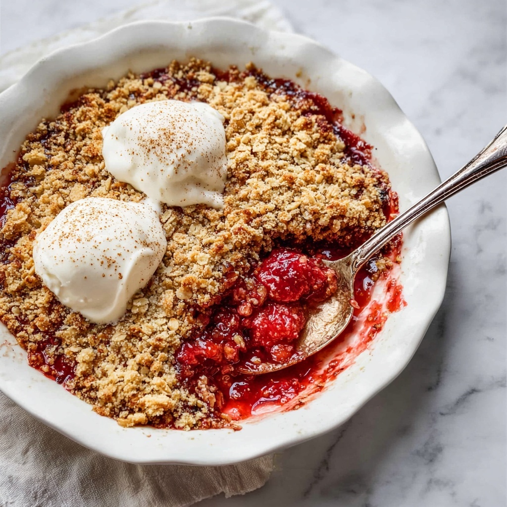 Sour Cherry Crisp Recipe - Recipe Image