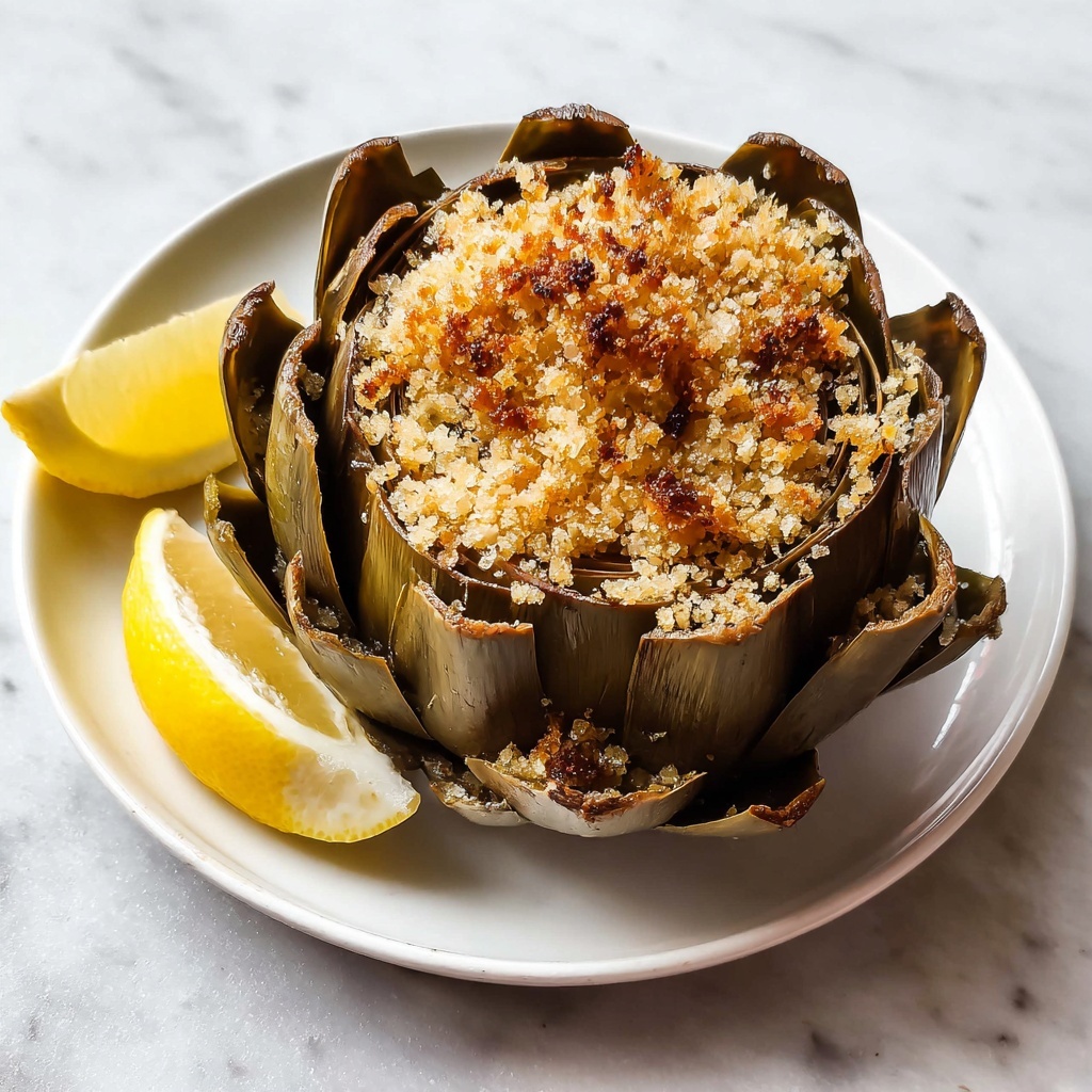 Baked Stuffed Artichokes Recipe - Recipe Image
