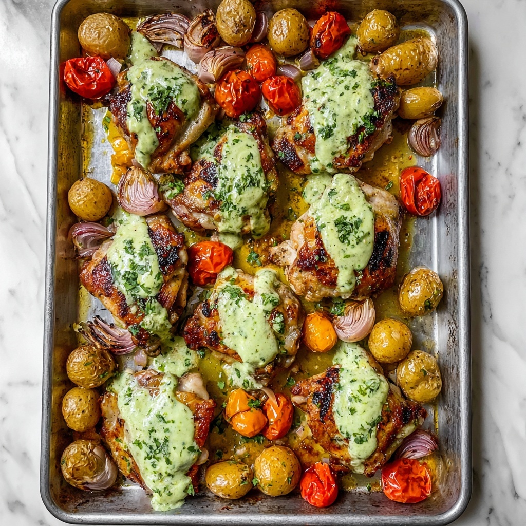 Roasted Harissa Chicken with Herb Yogurt Sauce Recipe - Recipe Image