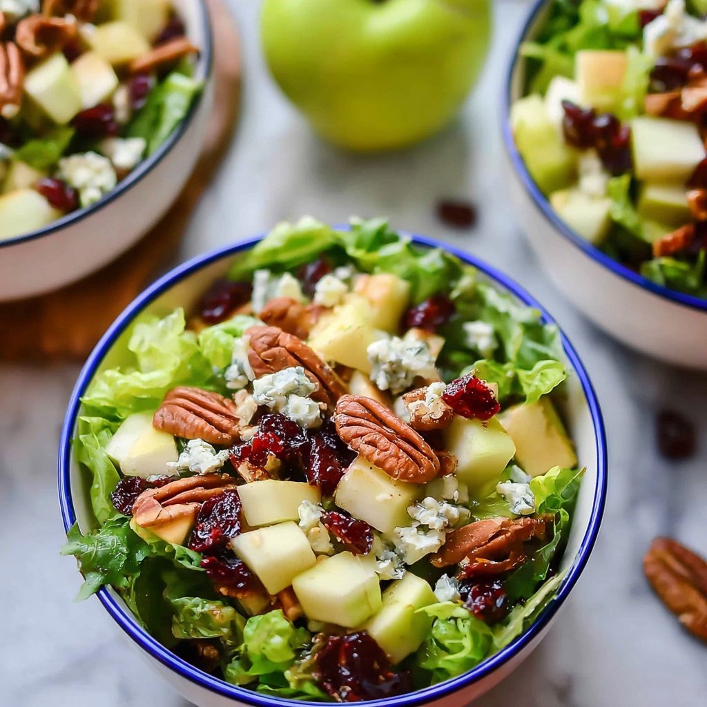 Apple Pecan Salad with Bacon, Cranberries, and Blue Cheese Recipe - Recipe Image
