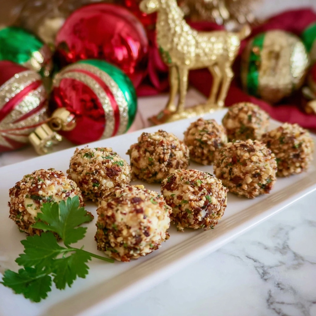 Cranberry Pecan Mini Goat Cheese Balls Recipe - Recipe Image