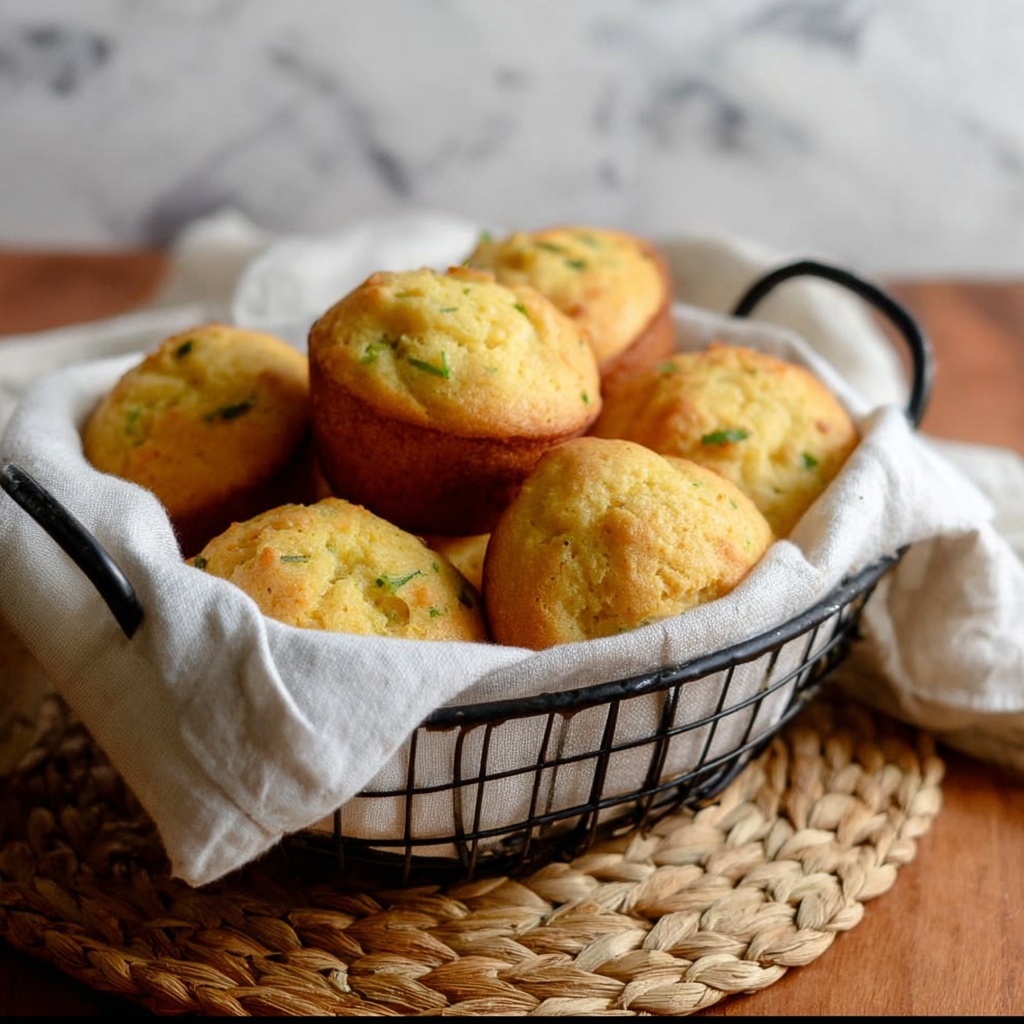 Broccoli Cheddar Cornbread Muffins Recipe - Recipe Image
