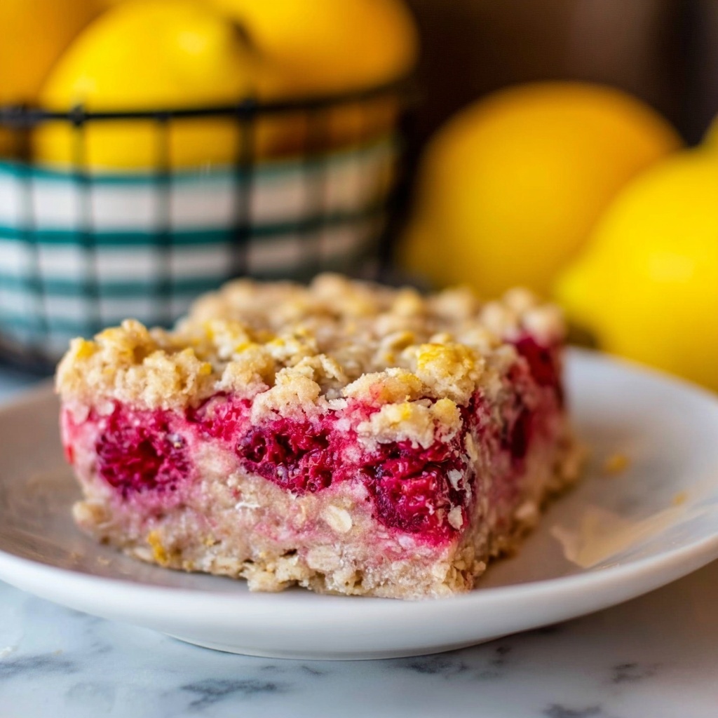 Lemon Raspberry Baked Oatmeal Recipe - Recipe Image