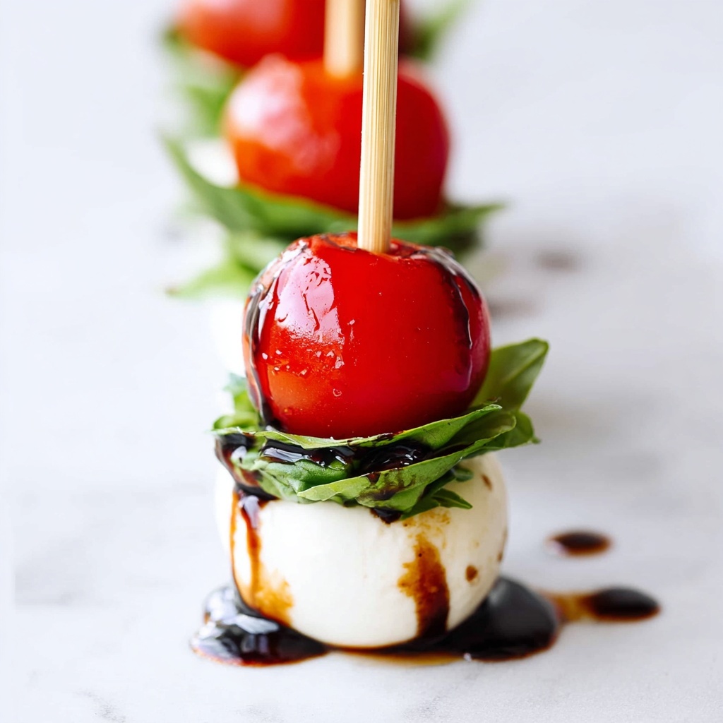 Caprese Salad Skewers Appetizer Recipe - Recipe Image