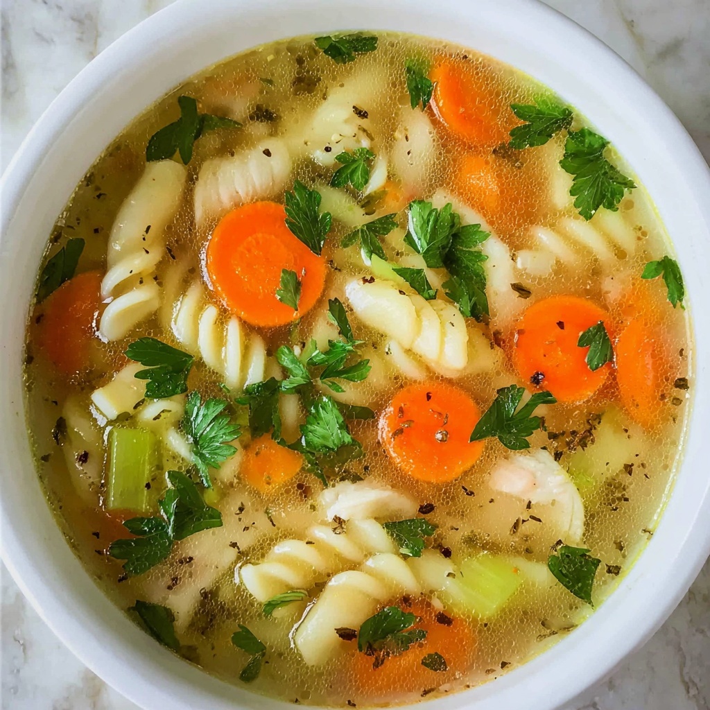 Chicken Noodle Soup with Egg Noodles Recipe - Recipe Image