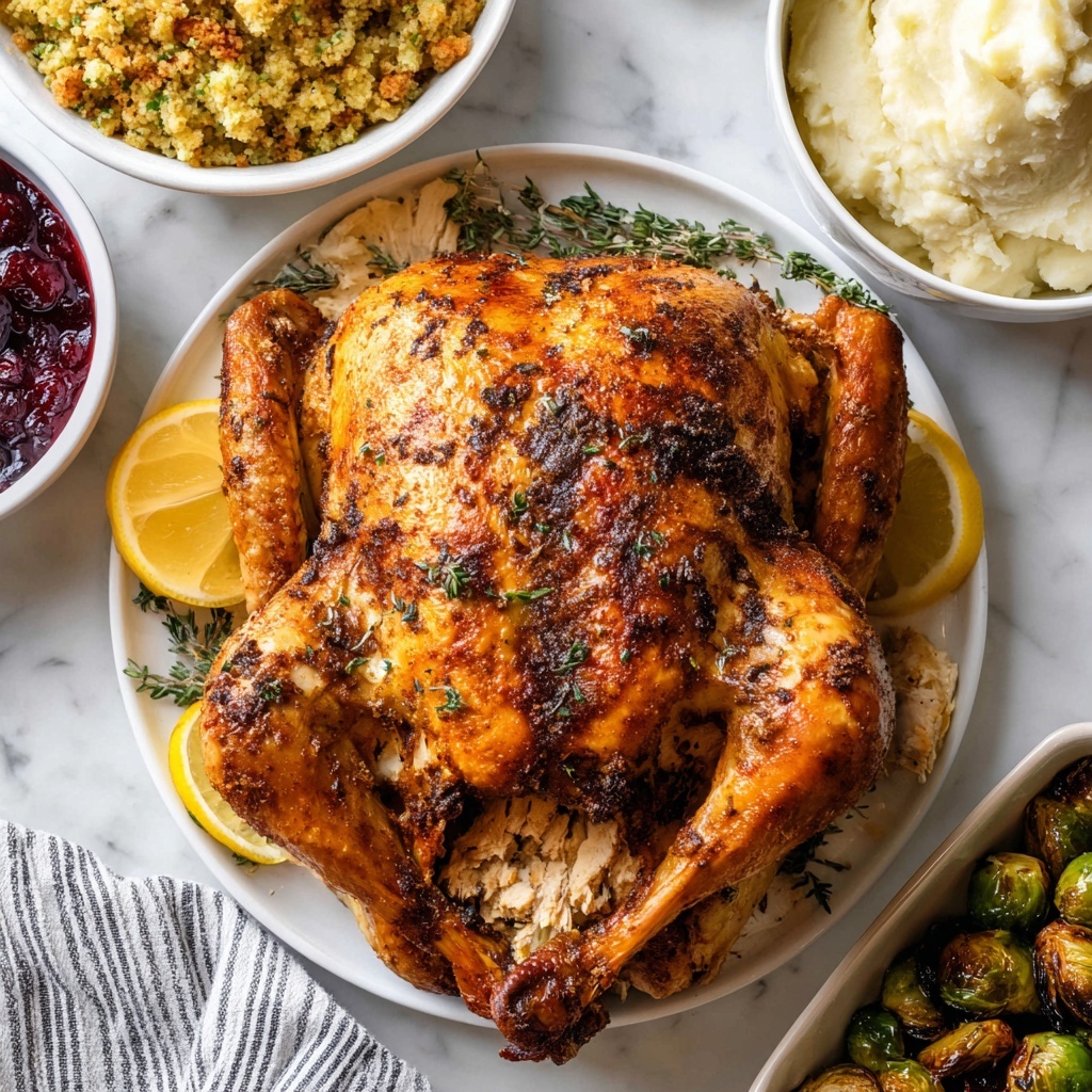 Mayonnaise Roasted Herb-Infused Turkey Recipe - Recipe Image