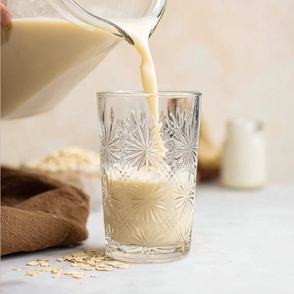 Creamy Homemade Oat Milk Recipe - Recipe Image