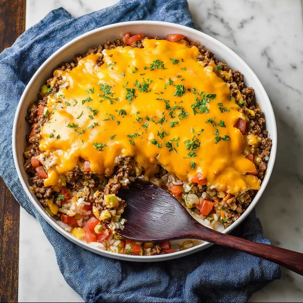 Cheesy Beef Breakfast Scramble Recipe - Recipe Image