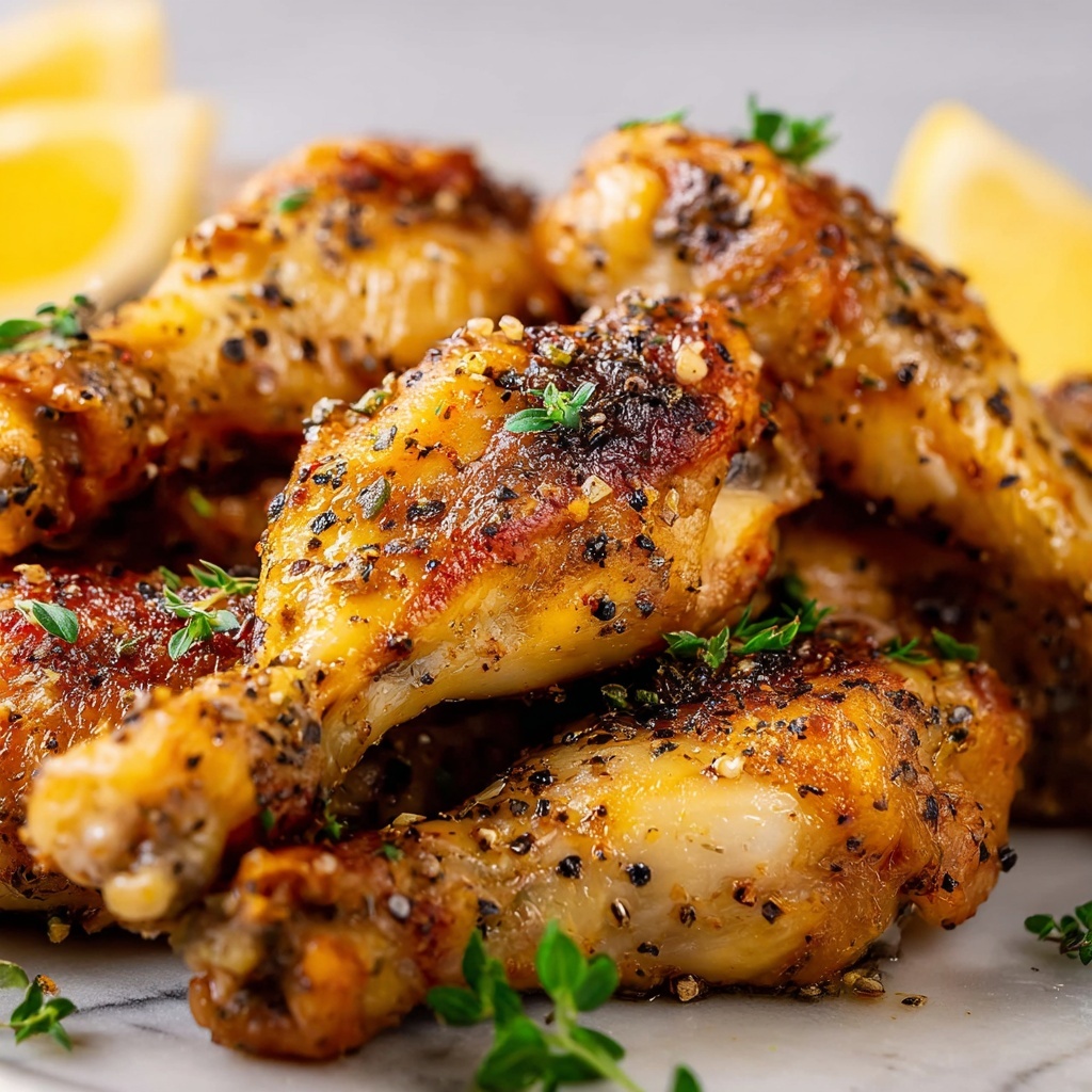 Christmas Lemon Pepper Wings Recipe - Recipe Image