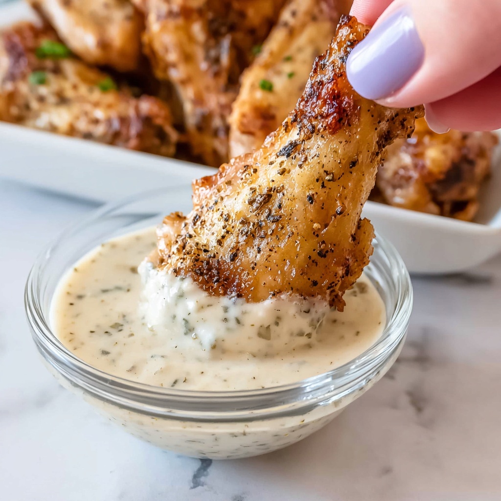 Creamy Herbed Chicken Wing Dipping Sauce Recipe - Recipe Image