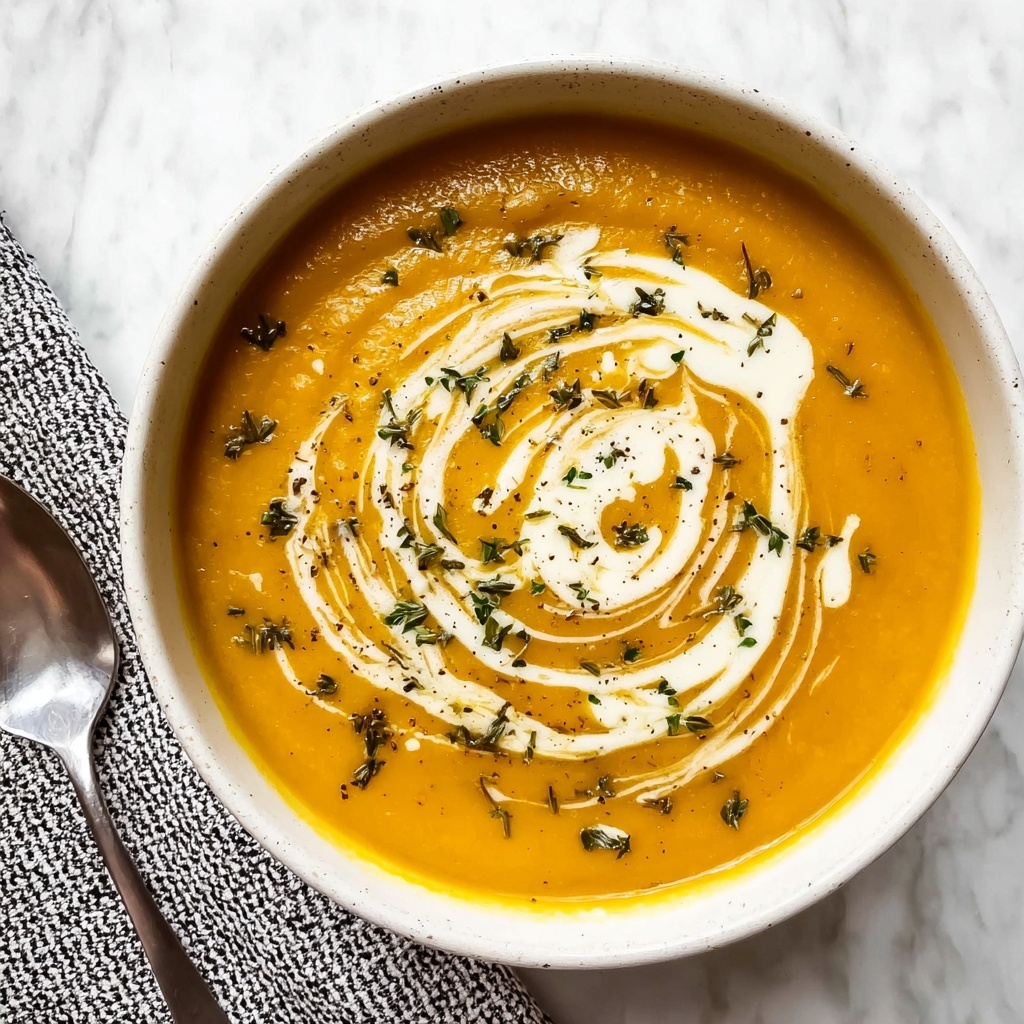 Roasted Acorn Squash and Apple Soup with Five Spice and Sage Recipe - Recipe Image