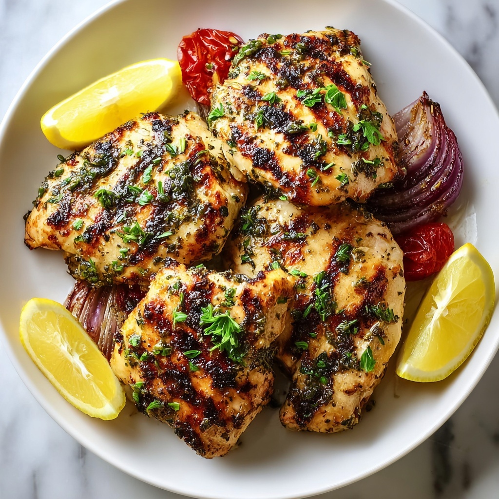 Juicy Grilled Mediterranean Chicken Breast Recipe - Recipe Image