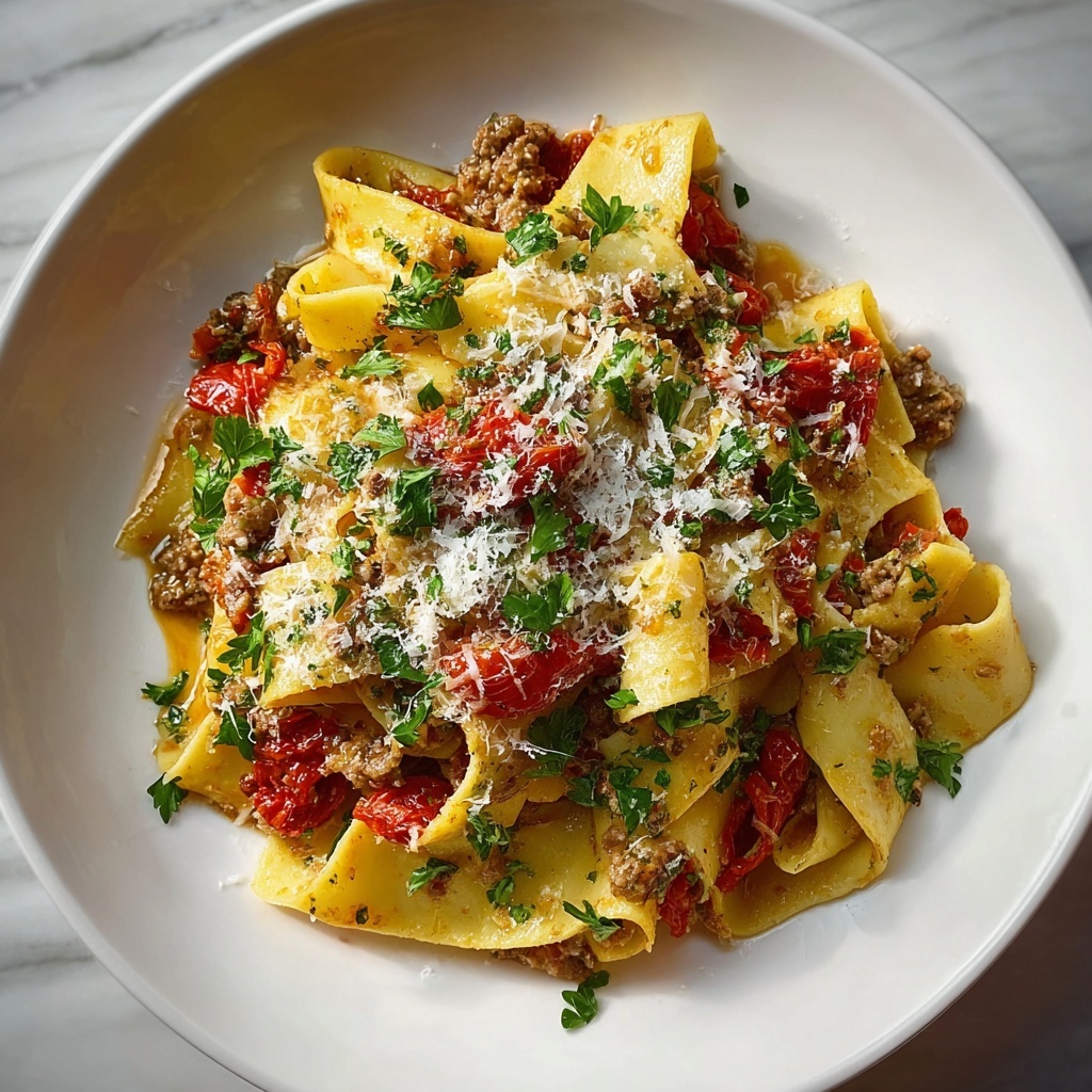 Creamy Calabrian Chili Pappardelle with Sausage & Fennel Recipe - Recipe Image
