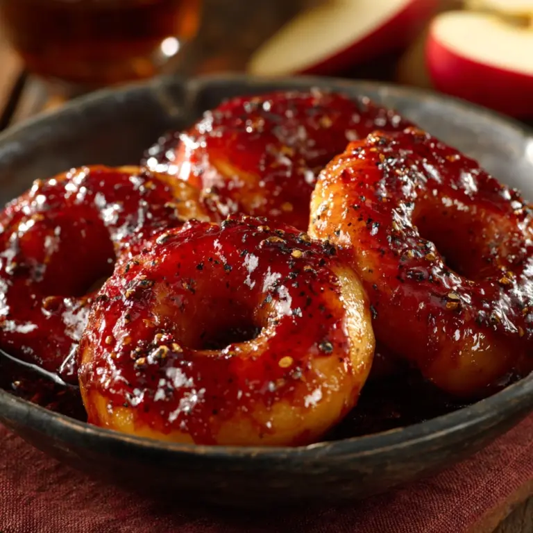 Old-Fashioned Red Cinnamon Apple Rings Recipe
