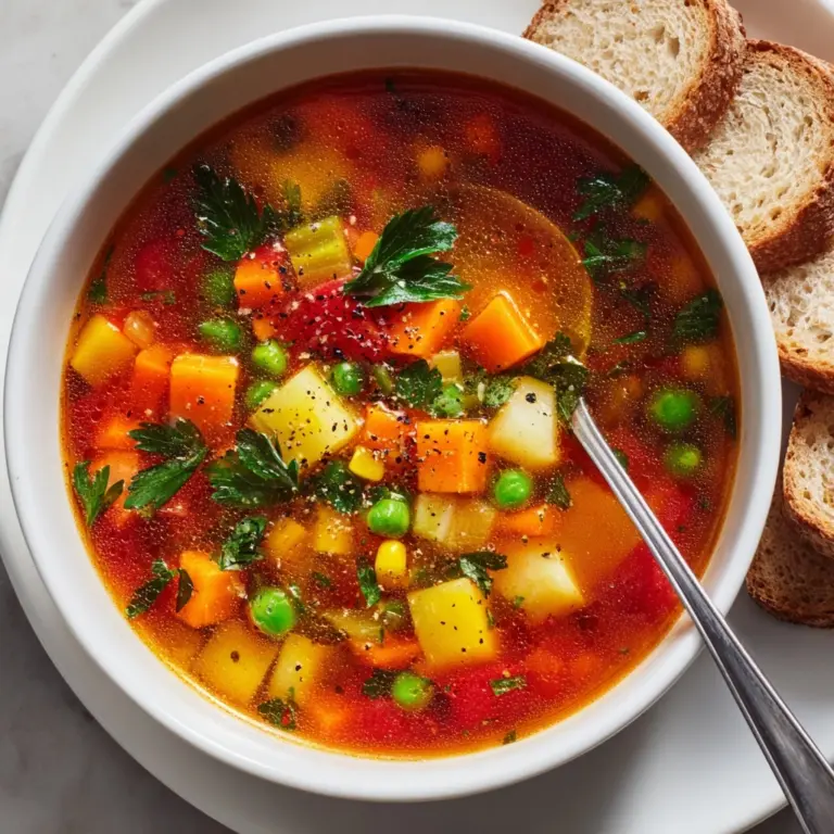 Easy Vegetable Soup Recipe for a Healthy Meal Recipe