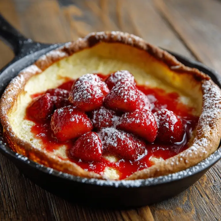 Roasted Strawberry Dutch Baby Recipe