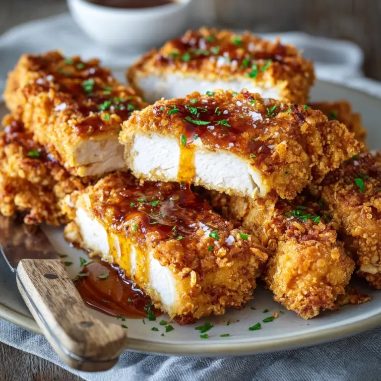 Baked Crunchy Hot Honey Chicken Recipe