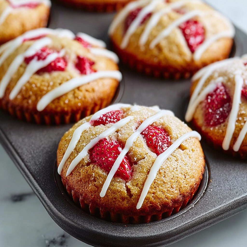 Strawberry Yogurt Muffins Recipe - Recipe Image