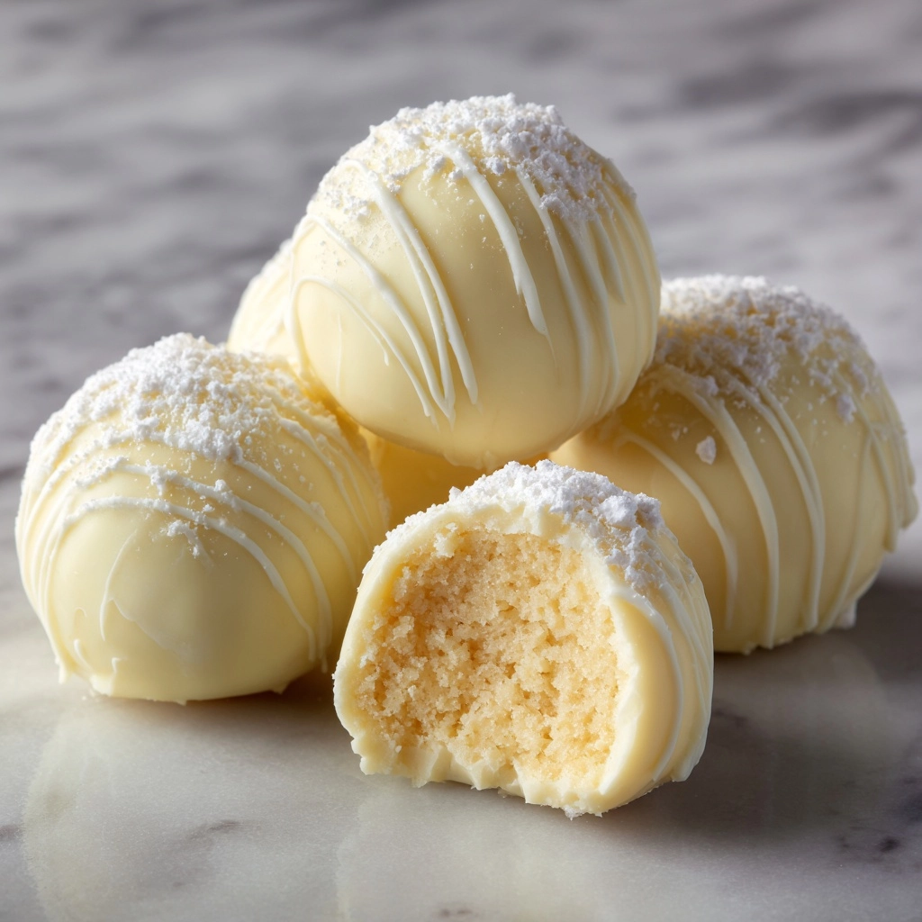 White Chocolate Lemon Truffles Recipe - Recipe Image