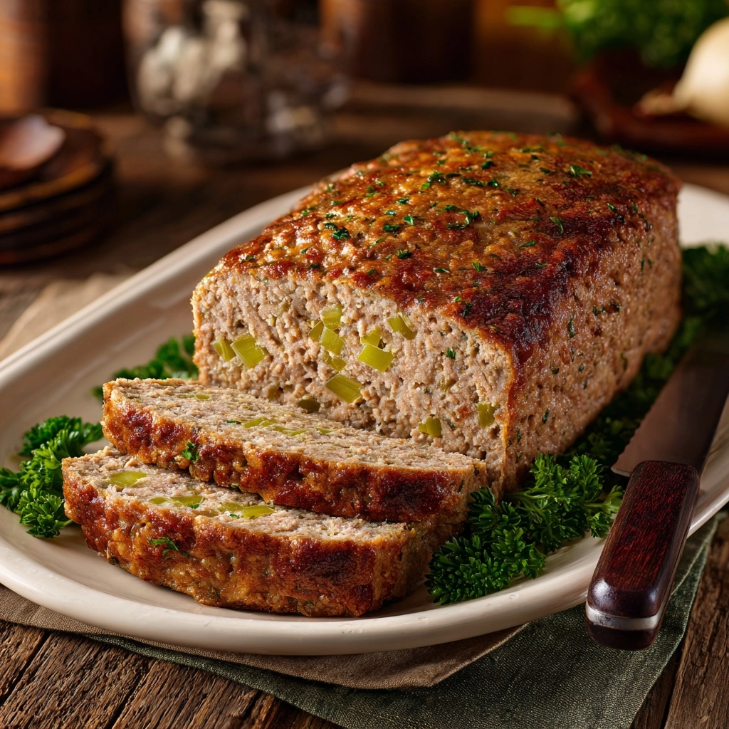 Turkey Stuffing Meatloaf Recipe - Recipe Image