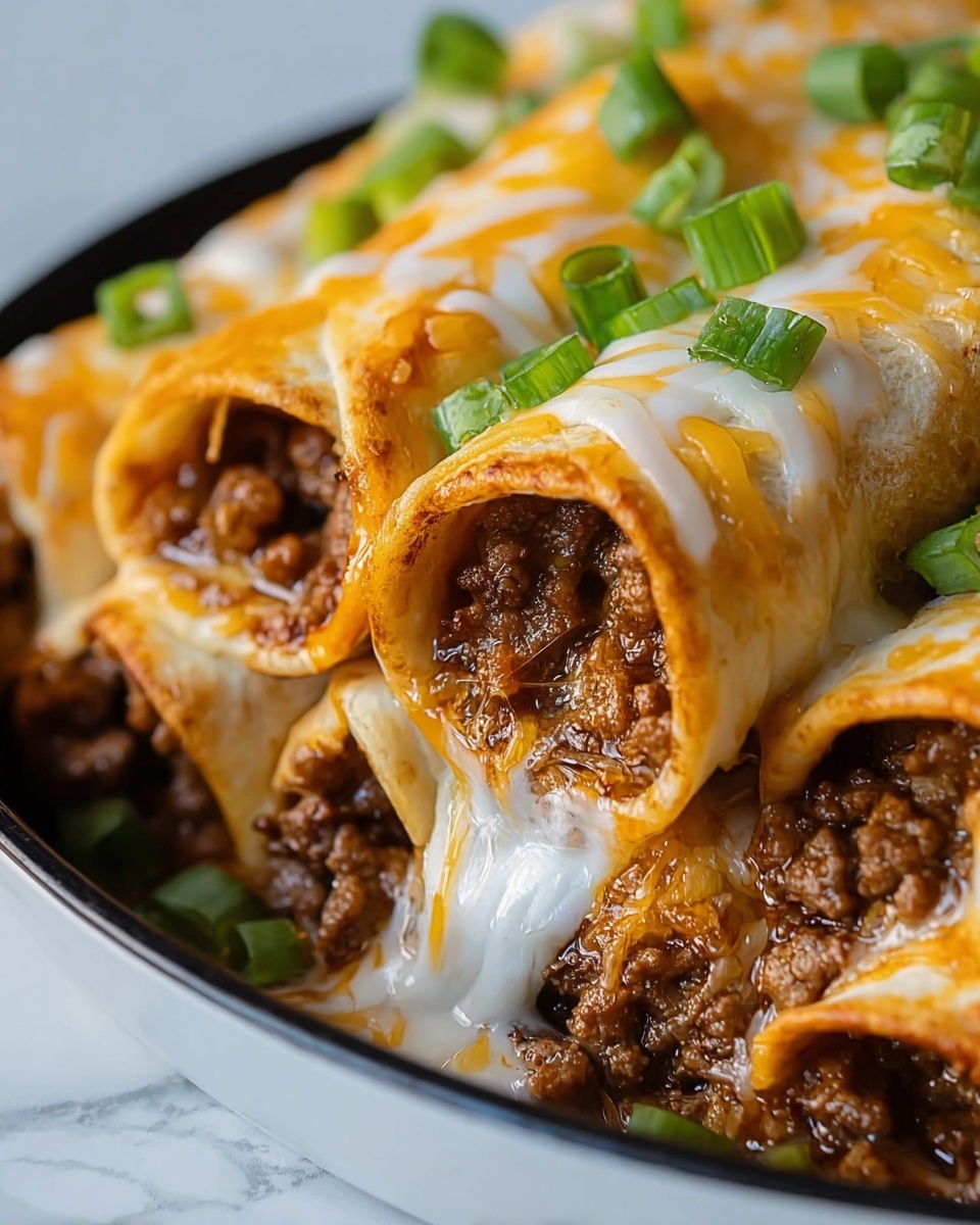 Cheesy Beef Taco Roll Ups Recipe - Recipe Image