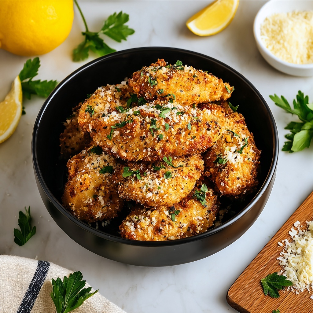 Lemon Garlic Parmesan Chicken Tenders Recipe - Recipe Image