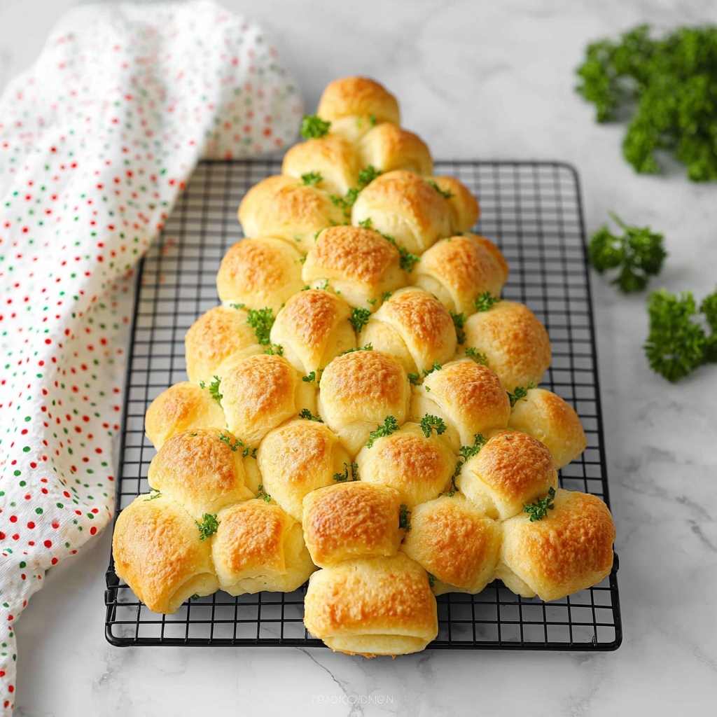 Crescent Roll Christmas Tree with Garlic Herb Cheese Recipe - Recipe Image