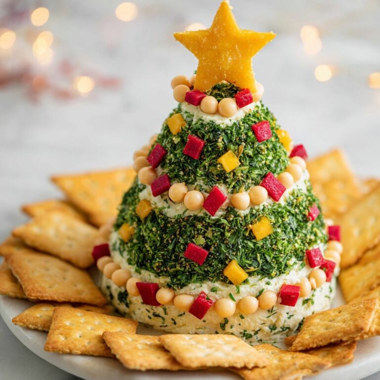 Christmas Tree Cheese Ball Recipe